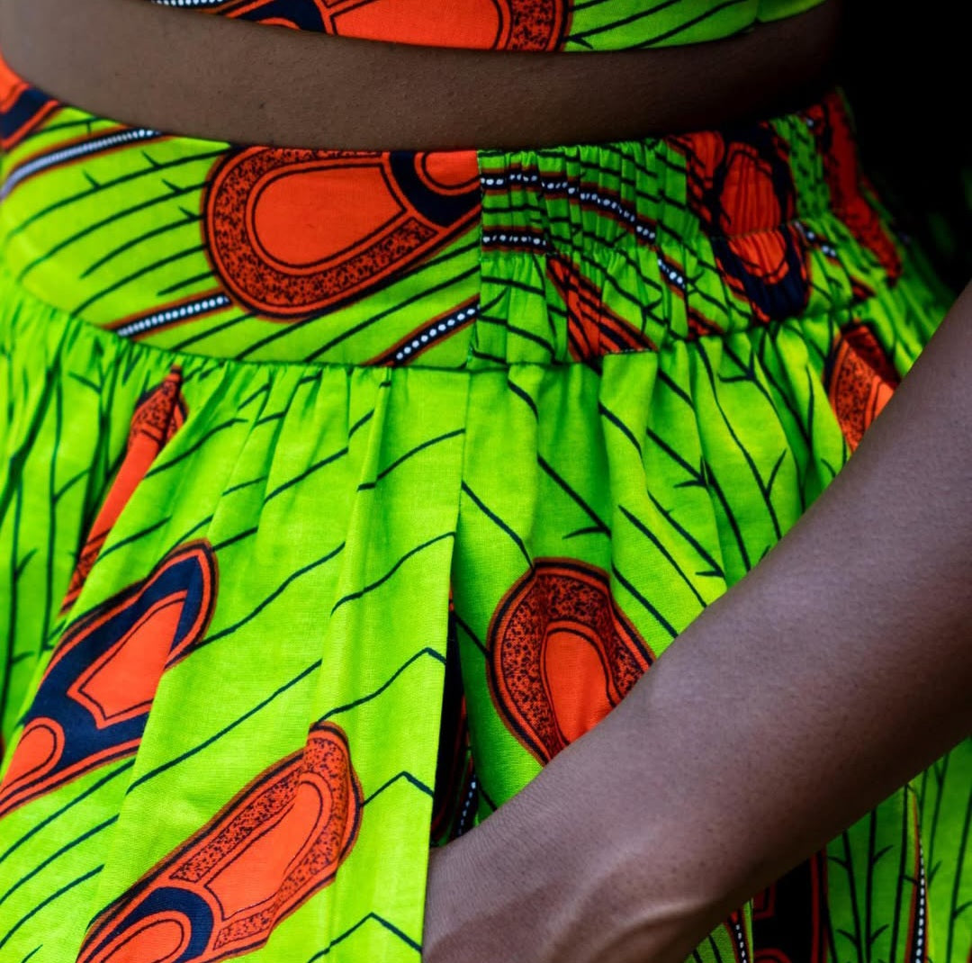 Aduke ''The Beloved One'' African Print Midi Skirt – Limited Edition