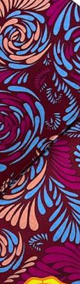 Jessica Red African Print Ruffle Midi Dress | 3/4 Sleeves