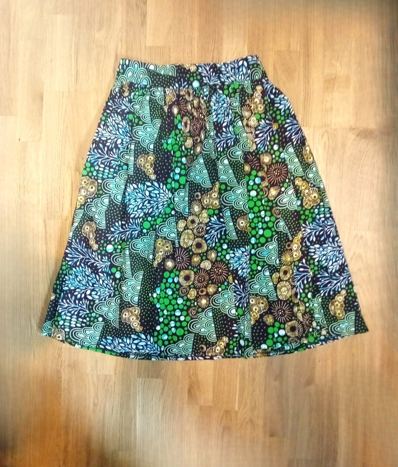 Nhyira ''Blessing'' African Fabric Print Midi Skirt – Limited Edition