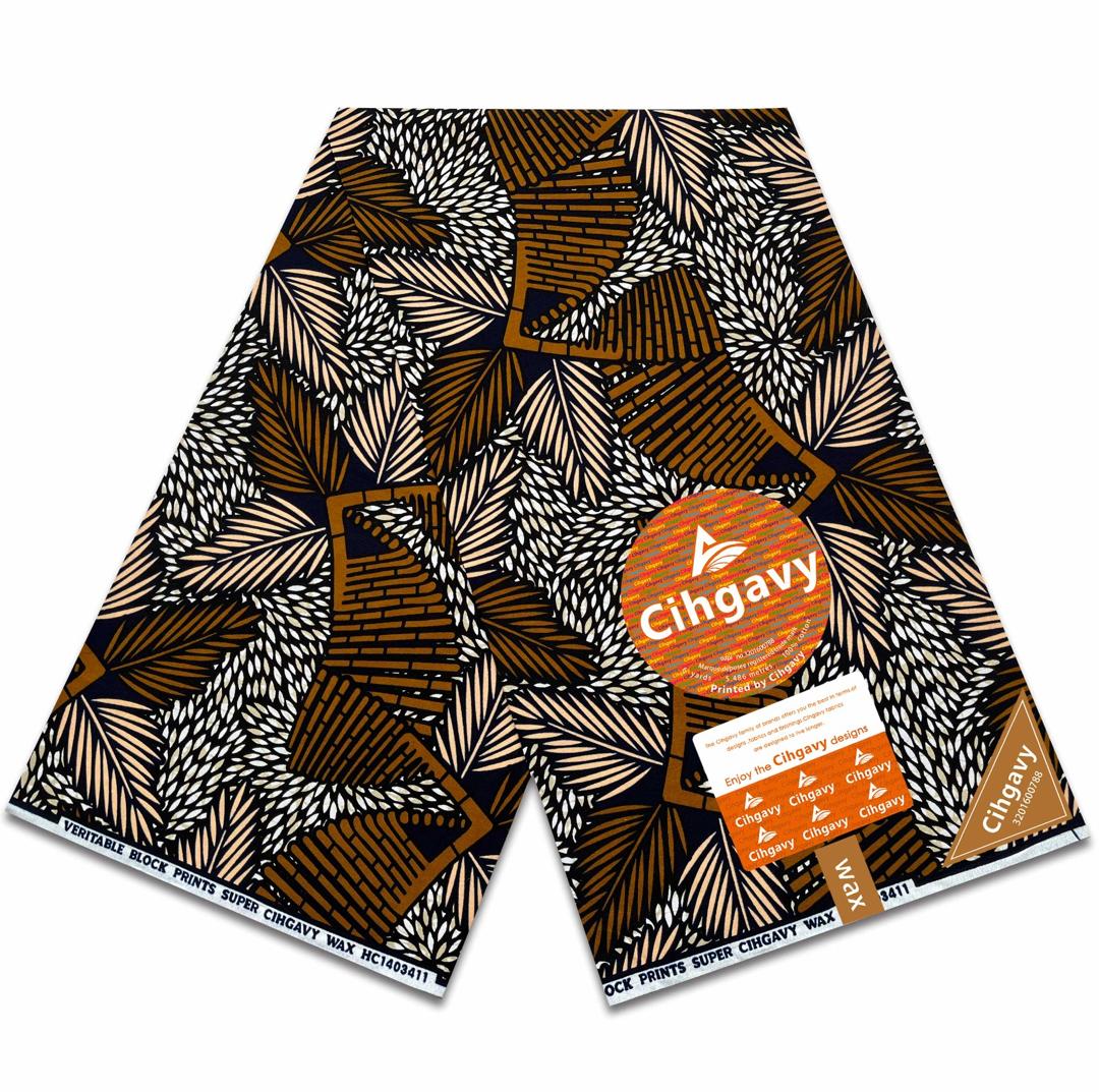 African Print Kimono Jacket – Brown Oversized Handmade Style