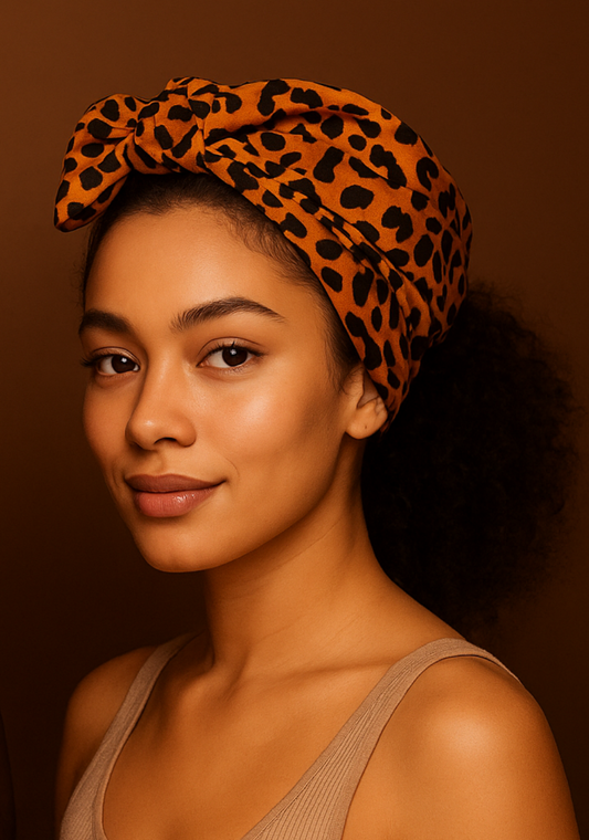 Small Square African Fabric Print Headwrap Headtie – 90×90 cm
