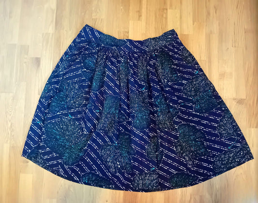 Adom ''Grace'' African Fabric Print Midi Skirt – Limited Edition