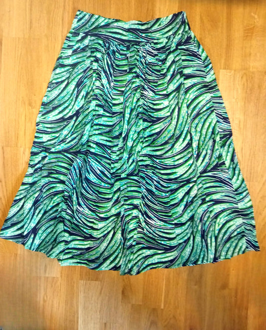 Selam ''Peace'' African Fabric Print Midi Skirt – Limited Edition