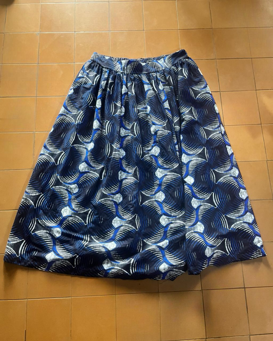 Asata “Princess” African Print Midi Skirt – Limited Edition