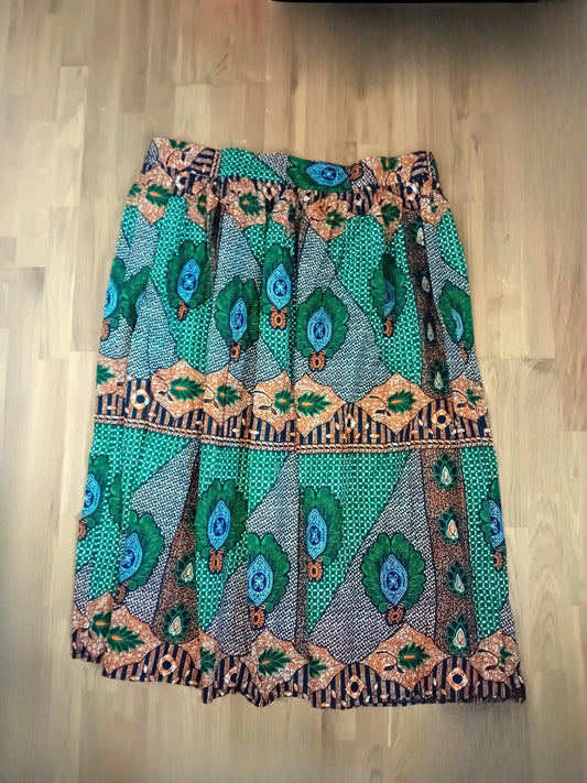 Obianuju ''Born Into Abundance'' African Print Midi Skirt – Limited Edition